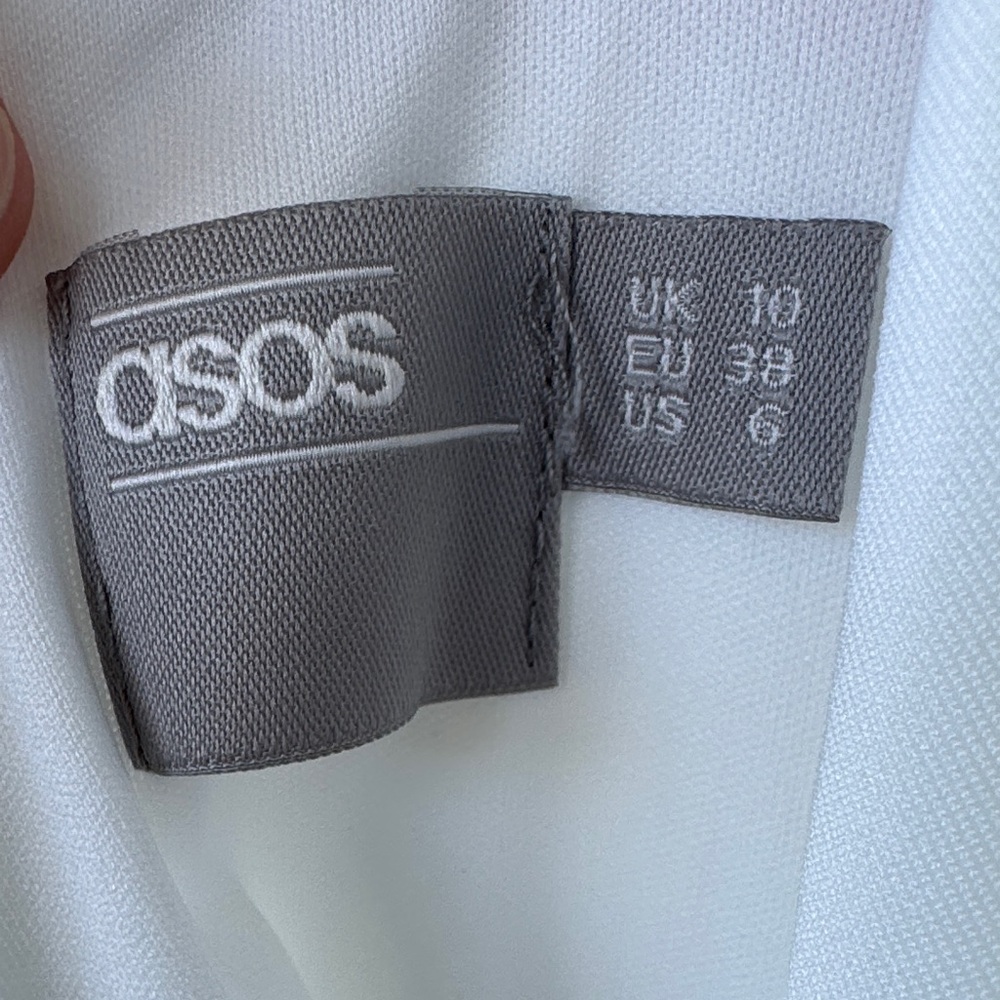 ASOS Strapless Cream Dress - Picture 2 of 8